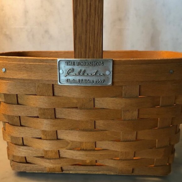 HENN Collector's Society 1997 Limited Edition Mini Shopper Fruitwood Bas… - Picture 5 of 14